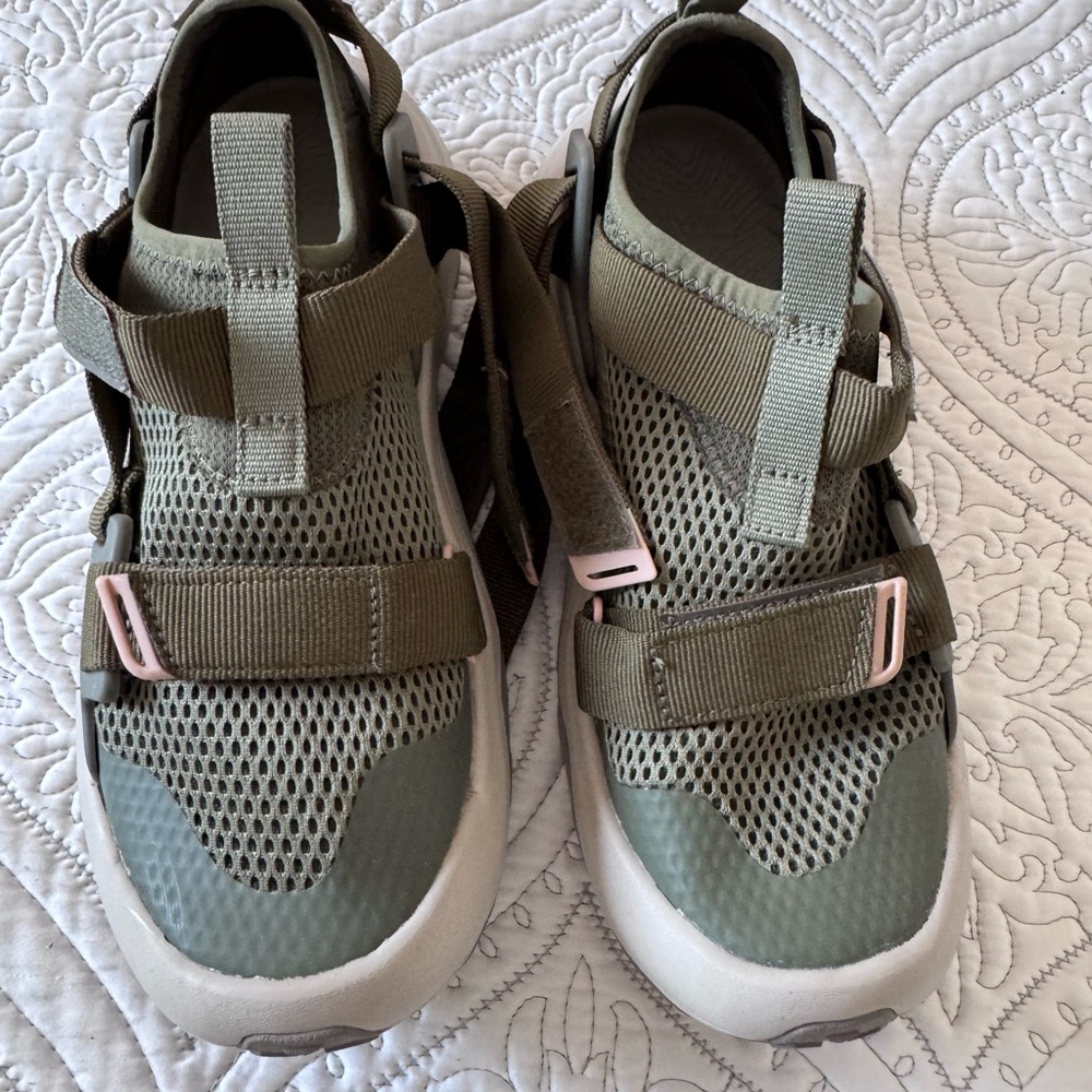 Teva women’s Olive and Beige water/hiking shoes